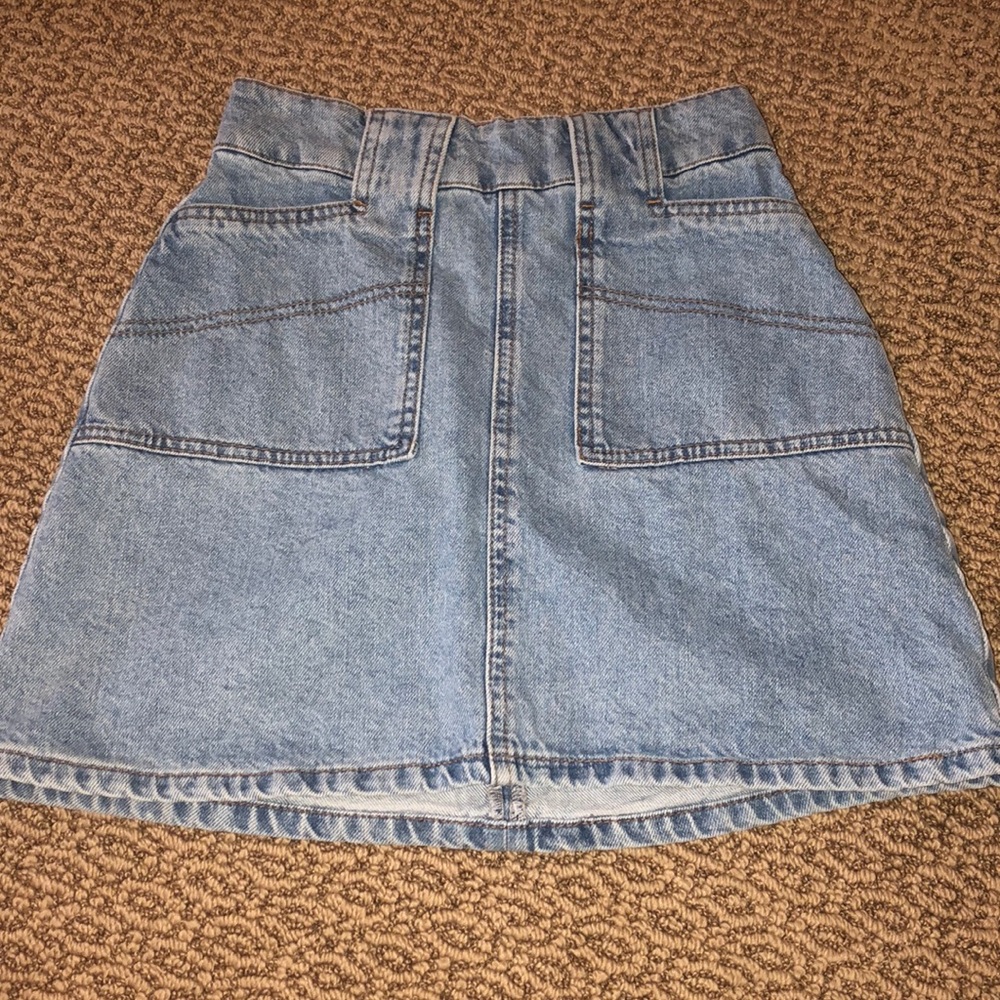 Mini denim skirt